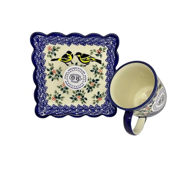 Polish Pottery Teapot Set from Zaklady Ceramiczne Boleslawiec - Picture 9 of 10